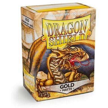 Dragon Shield Matte Gold Standard Size Card Sleeves (100ct)