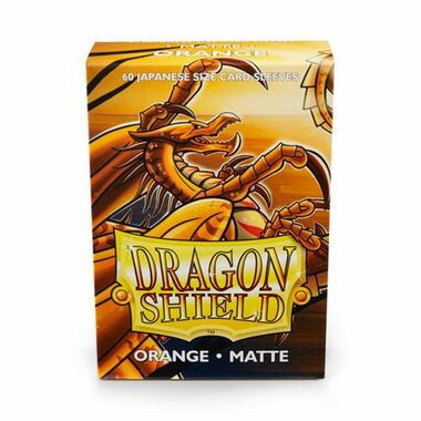 Dragon Shield Matte Orange Japanese Sized Card Sleeves (60ct)
