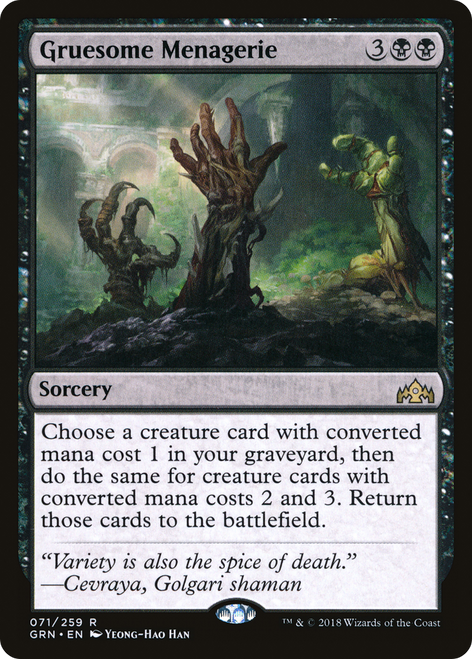 Gruesome Menagerie (GRN-071) - Guilds of Ravnica