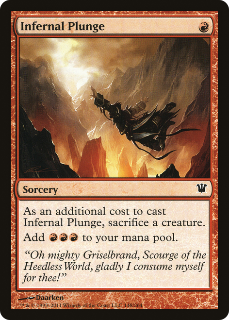 Infernal Plunge (ISD-148) - Innistrad Foil