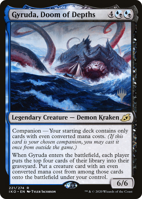 Gyruda, Doom of Depths (PPIKO-221P) - Ikoria: Lair of Behemoths Promos: (companion)