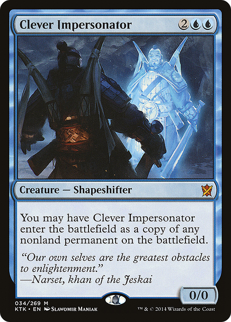 Clever Impersonator (KTK-034) - Khans of Tarkir Foil