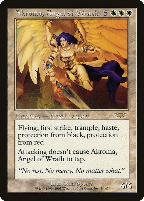 Akroma, Angel of Wrath (LGN-001) - Legions