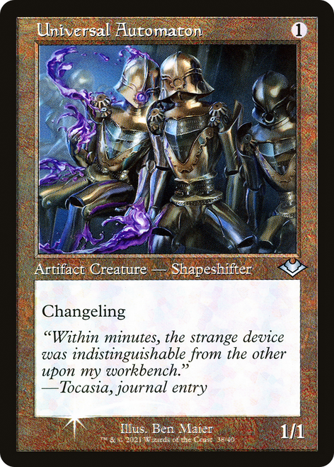 Universal Automaton (MH1-038) - Modern Horizons 1 Timeshifts Etched Foil