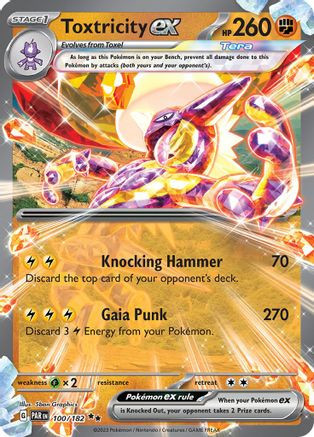 Toxtricity ex 100 - SV04 Paradox Rift Holofoil (LP)