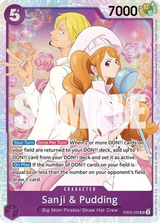 Sanji & Pudding (EB02-035) Extra Booster: Anime 25th Collection Foil
