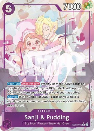 Sanji & Pudding (Alternate Art) (EB02-035) Extra Booster: Anime 25th Collection Foil