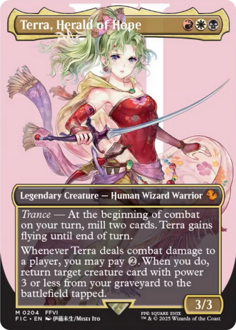 Terra, Herald of Hope (Borderless) (FIC-204) - Commander: FINAL FANTASY (Borderless)