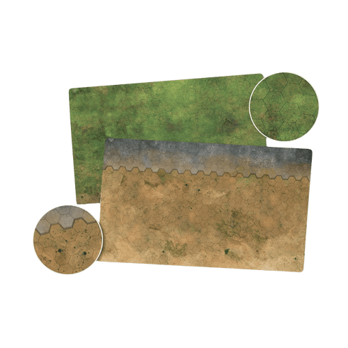 Battlefield in a Box: Hextech: Game Mat 1 - Grasslands/Arid/Urban