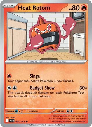 Heat Rotom 43 - SV10 Destined Rivals Reverse Holofoil