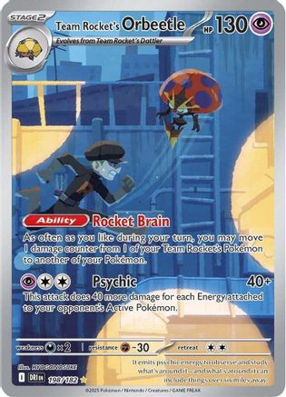 Team Rocket's Orbeetle - 198/182 198 - SV10 Destined Rivals Holofoil