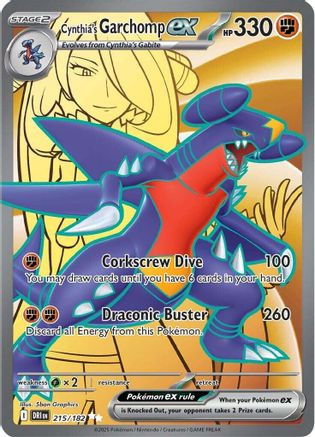 Cynthia's Garchomp ex - 215/182 215 - SV10 Destined Rivals