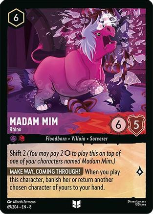 Madam Mim - Rhino (69/204) - Reign of Jafar Cold Foil