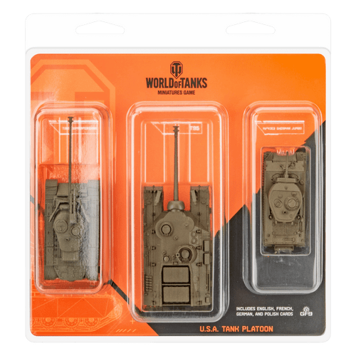 World of Tanks Miniatures Game: Super Pershing, Sherman Jumbo, T95 - U.S.A. Tank Platoon