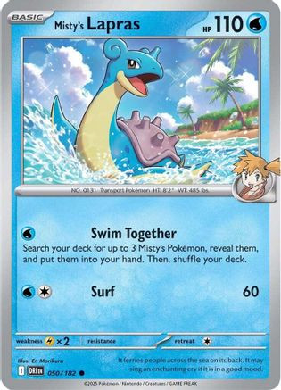 Misty's Lapras 50 - SV10 Destined Rivals 
