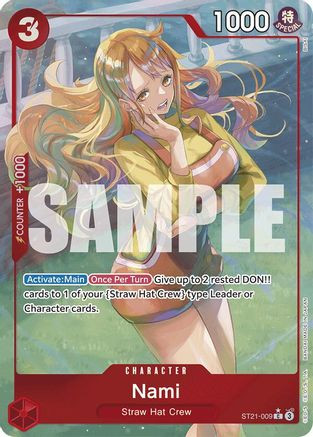 Nami (Parallel) (ST21-009) Starter Deck EX: Gear 5 Foil