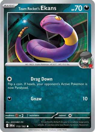 Team Rocket's Ekans 112 - SV10 Destined Rivals