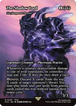 The Shadow Lord - Gix, Yawgmoth Praetor (Showcase) (FCA-035) - FINAL FANTASY: Through the Ages
