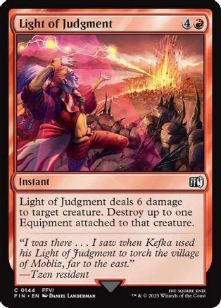 Light of Judgment (FIN-144) - FINAL FANTASY Foil