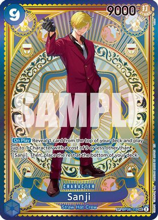 Sanji (SP) (OP06-119) A Fist of Divine Speed Foil