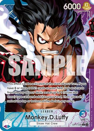 Monkey.D.Luffy (040) (Alternate Art) (OP11-040) A Fist of Divine Speed Foil