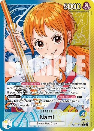 Nami (041) (Alternate Art) (OP11-041) A Fist of Divine Speed Foil