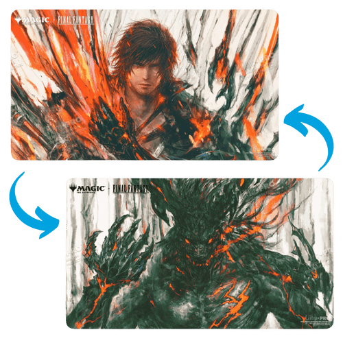 Ultra Pro Playmat: MTG Final Fantasy - Clive, Ifrit’s Dominant / Ifrit, Warden of Inferno (Double-Sided)