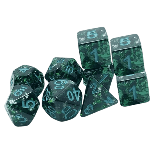 RPG 9 Dice Set: Grecian Vase - Verdigris