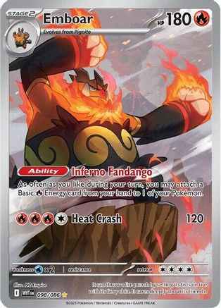 Emboar - 098/086 98 - SV White Flare Holofoil