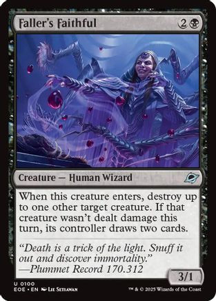 Faller's Faithful (EOE-100) - Edge of Eternities Foil