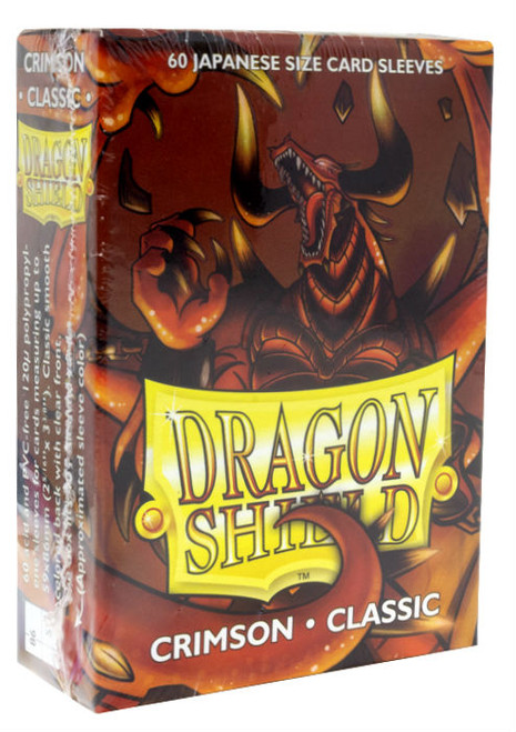 Dragon Shield: Classic Crimson Japanese Size Card Sleeves (60ct)