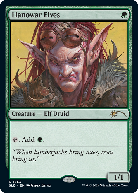 Llanowar Elves (SLD-1553) - Secret Lair Drop Foil