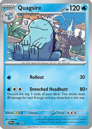 Quagsire - 156 156 - SV Scarlet  Violet Promo Cards Holofoil