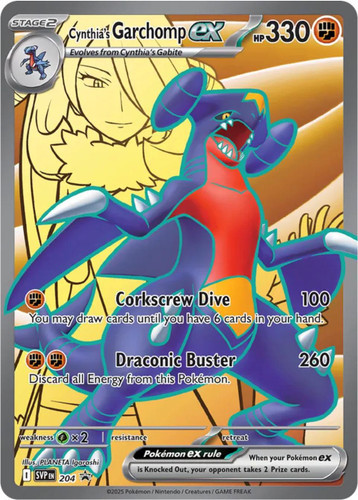 Cynthia's Garchomp ex 204 - SV Scarlet  Violet Promo Cards Holofoil