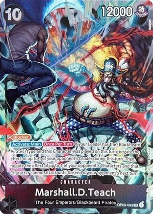 Marshall.D.Teach (093) (English Version 2nd Anniversary Set) (OP09-093) One Piece Promotion Cards Foil