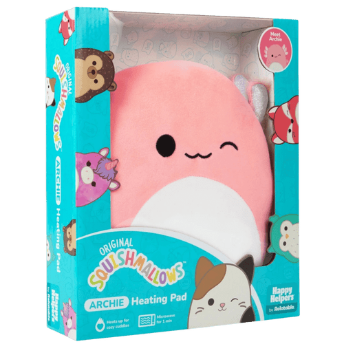 Original Squishmallows: Archie the Axolotl - Microwavable Heating Pad