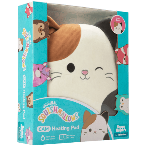 Original Squishmallows: Cam the Cat - Microwavable Heating Pad