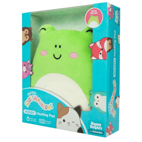 Original Squishmallows: Wendy the Frog - Microwavable Heating Pad