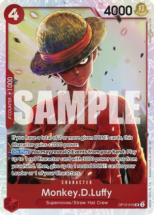 Monkey.D.Luffy (OP12-015) Legacy of the Master Foil