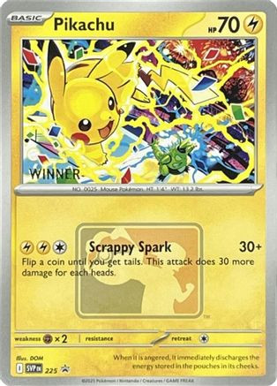 Pikachu - 225 (World Championship 2025) [Winner] 225 - SV Scarlet  Violet Promo Cards