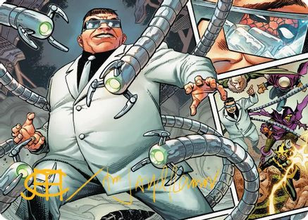Doctor Octopus, Master Planner Art Card (48/54) (Gold-Stamped Signature) (AASPM-048) - Art Series: Marvel's Spider-Man