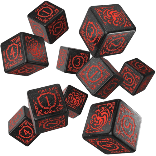 Game of Thrones: D6 Targaryen Dice Set (10)