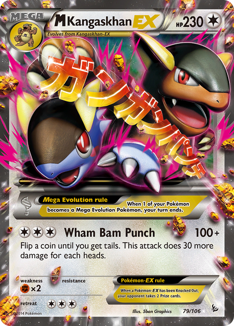 M Kangaskhan-EX 79/106 - Flashfire Holofoil (MP)