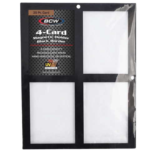 BCW Supplies: Magnetic 4-Card Holder - 35 PT. Black Border