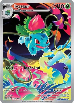 Ivysaur - 134/132 134 - ME01 Mega Evolution Holofoil - Game Nerdz
