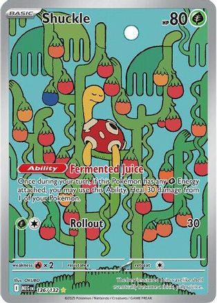 Shuckle - 136/132 136 - ME01 Mega Evolution Holofoil