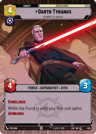 Darth Tyranus - Servant of Sidious (Hyperspace) (495) - Legends of the Force