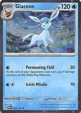 Glaceon - 025/131 (Cosmos Holo) 25 - Miscellaneous Cards  Products Holofoil