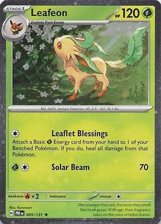 Leafeon - 005/131 (Cosmos Holo) 5 - Miscellaneous Cards  Products Holofoil