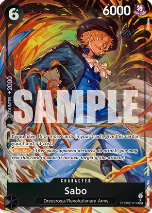 Sabo (Alternate Art) (PRB02-014) Premium Booster -The Best- Vol. 2 Foil
